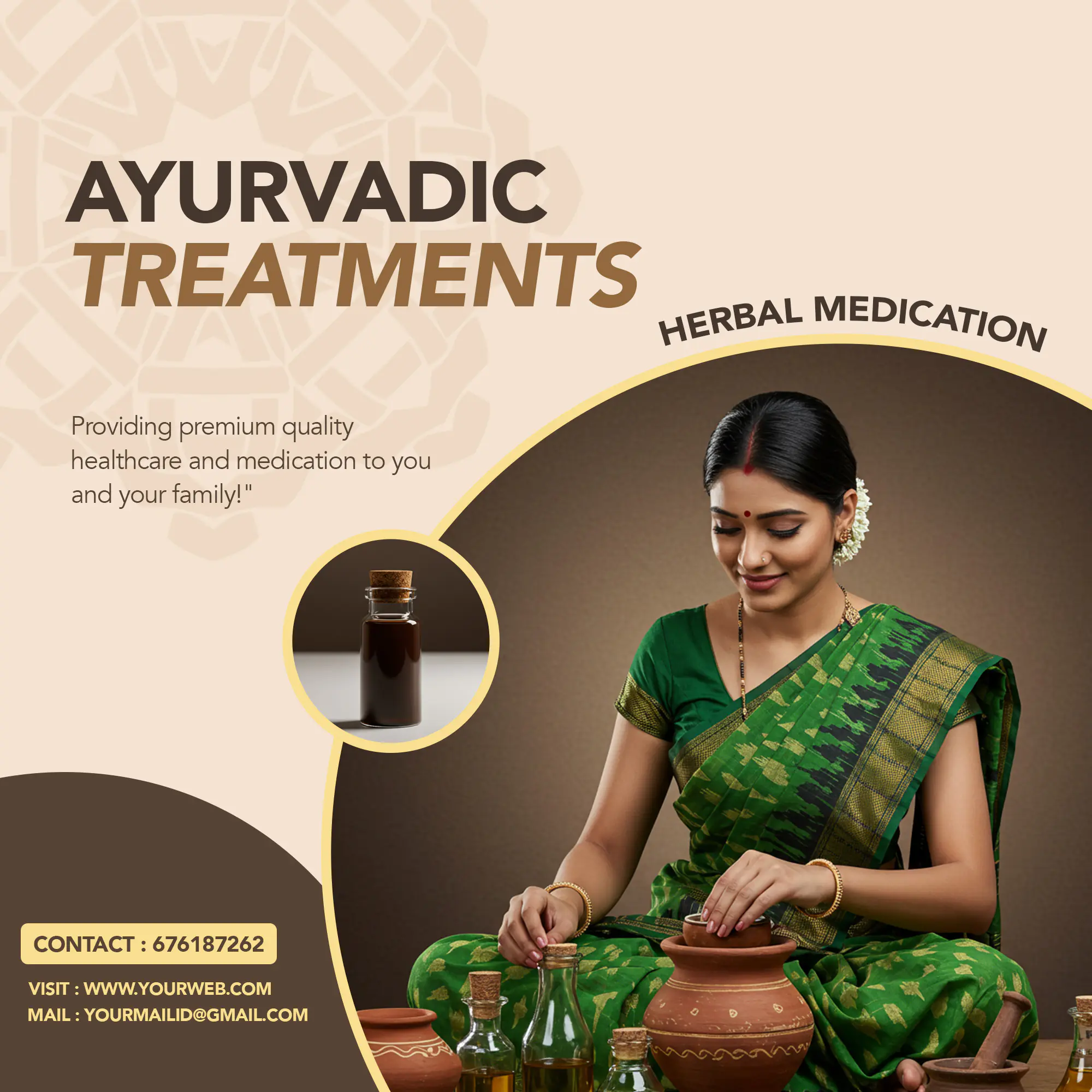 Enhanced Ayurvedic Therapy Promotional Template
