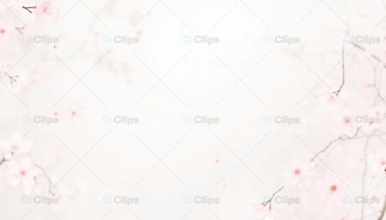 Soft Pink Cherry Blossom Background