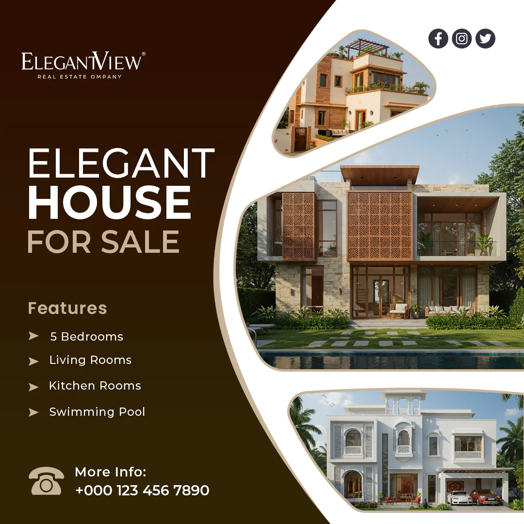 Elegant House Sale Social Media Template