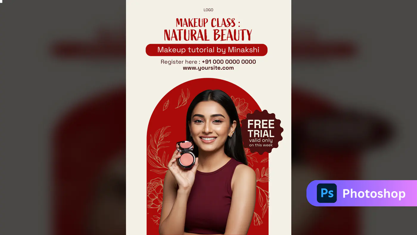 Natural Beauty Makeup Workshop Template