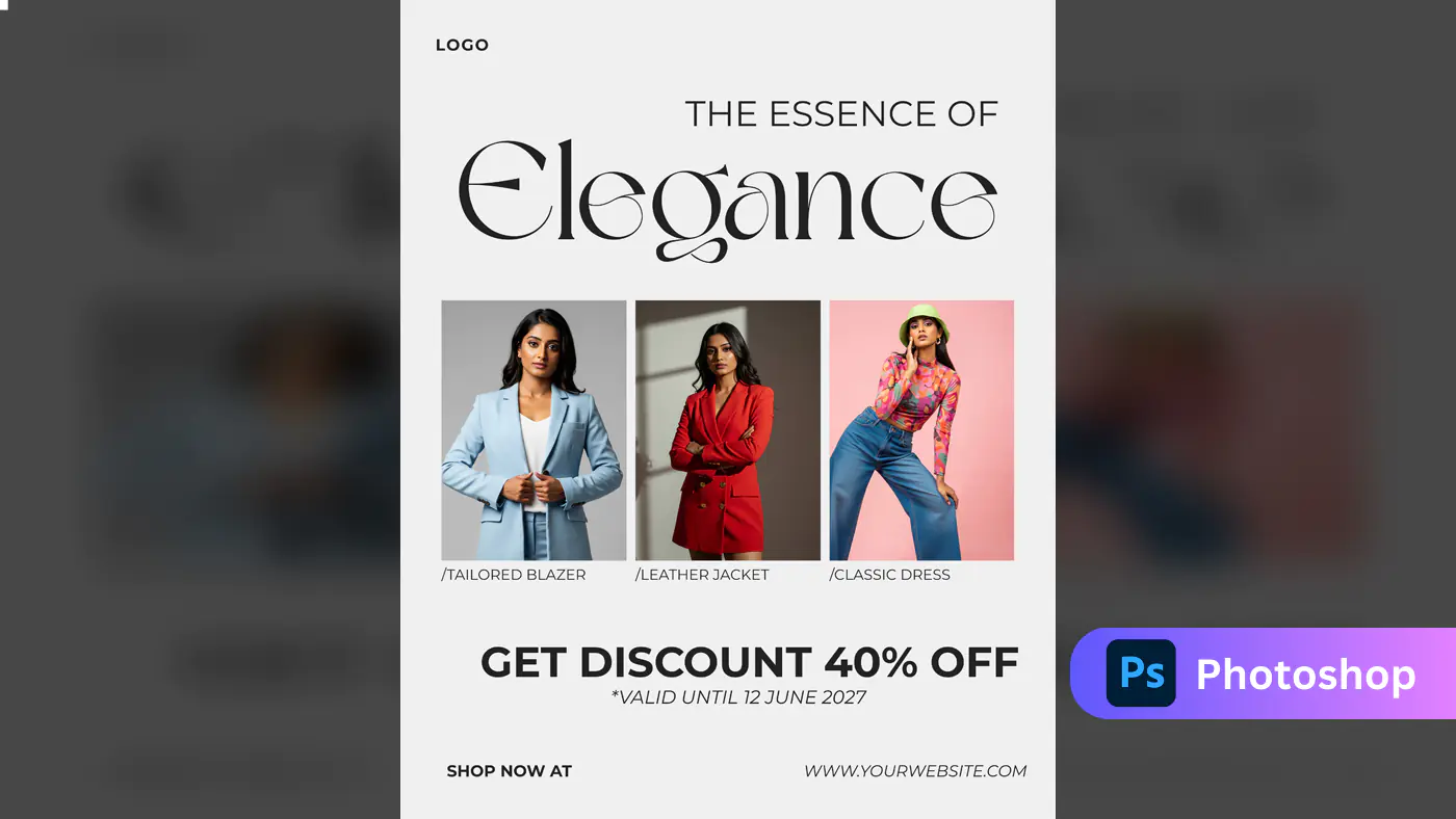 Elegant Fashion Sale Promotional Template