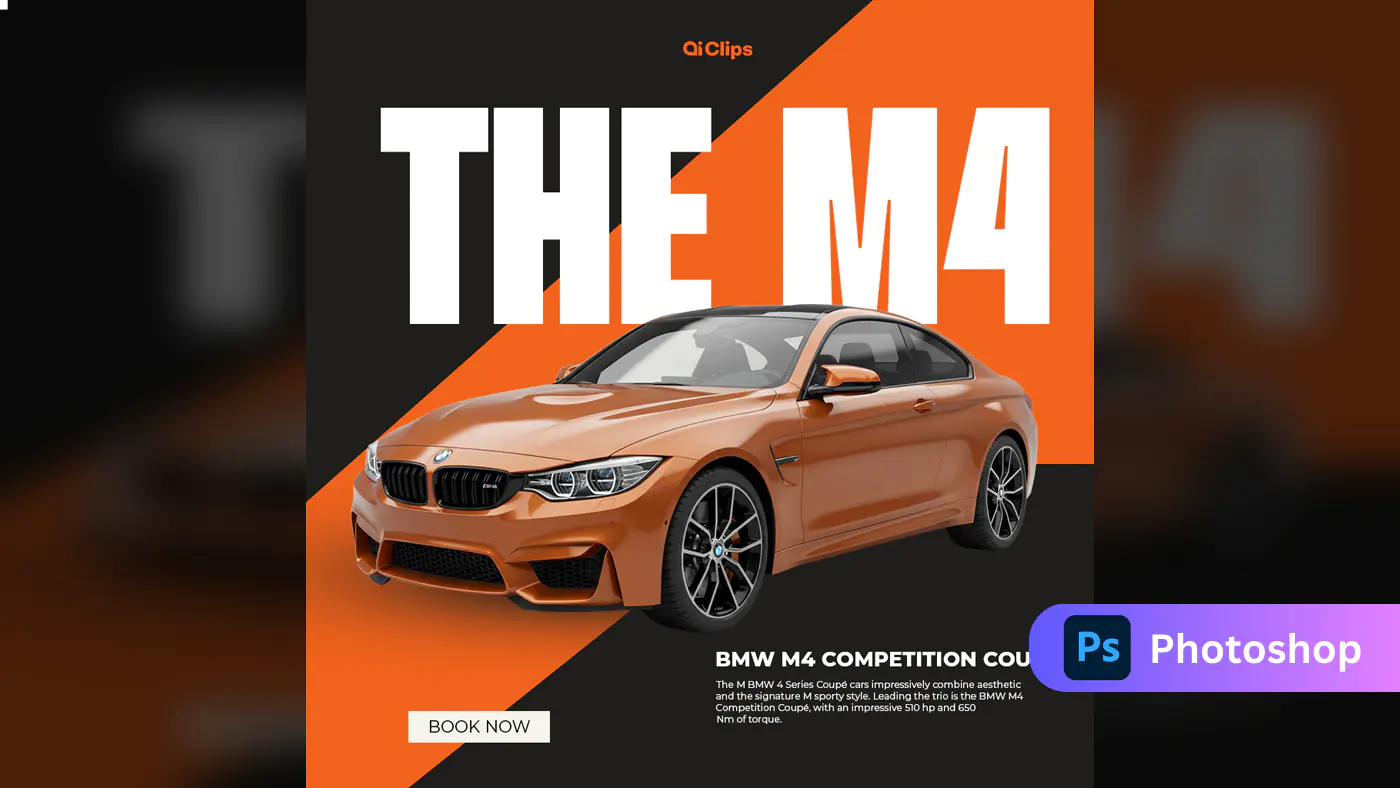 Striking BMW M4 Promotion Template