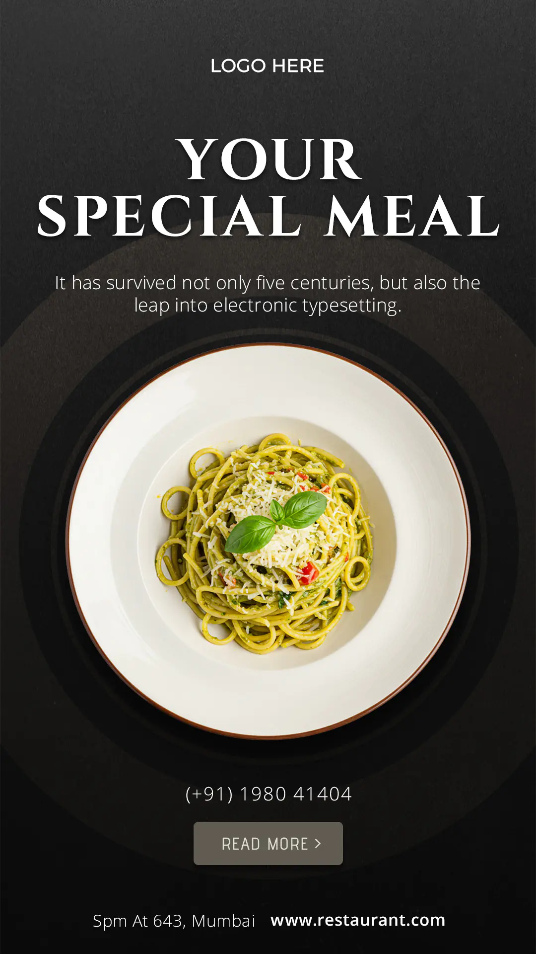 Gourmet Restaurant Promotional Template
