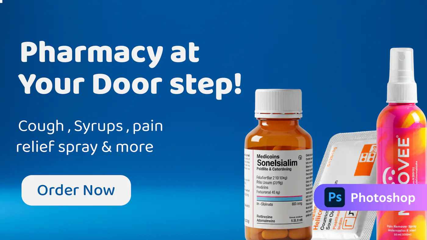 Pharmacy Delivery Banner Template