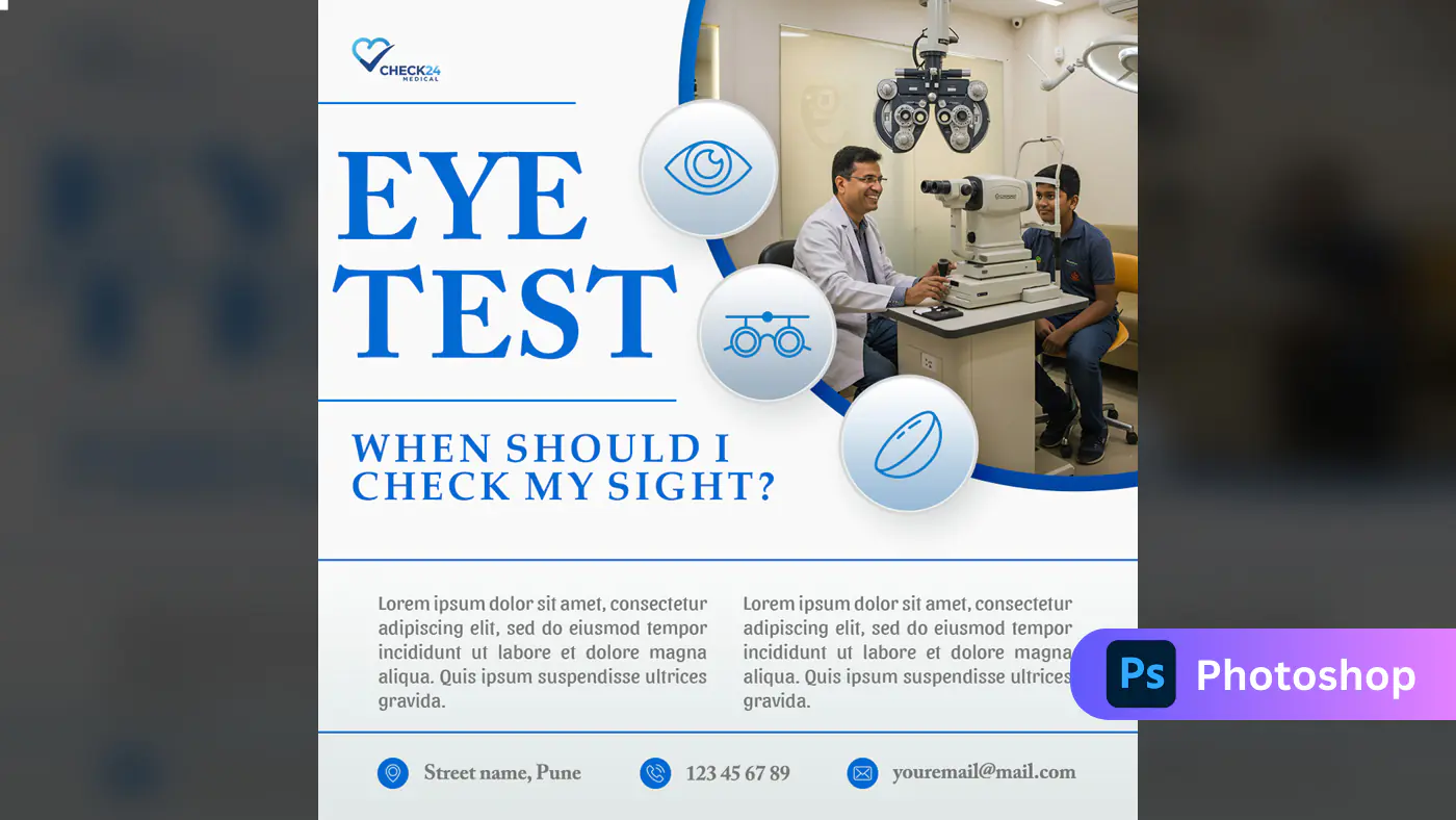Eye Test Clinic Promotion Template