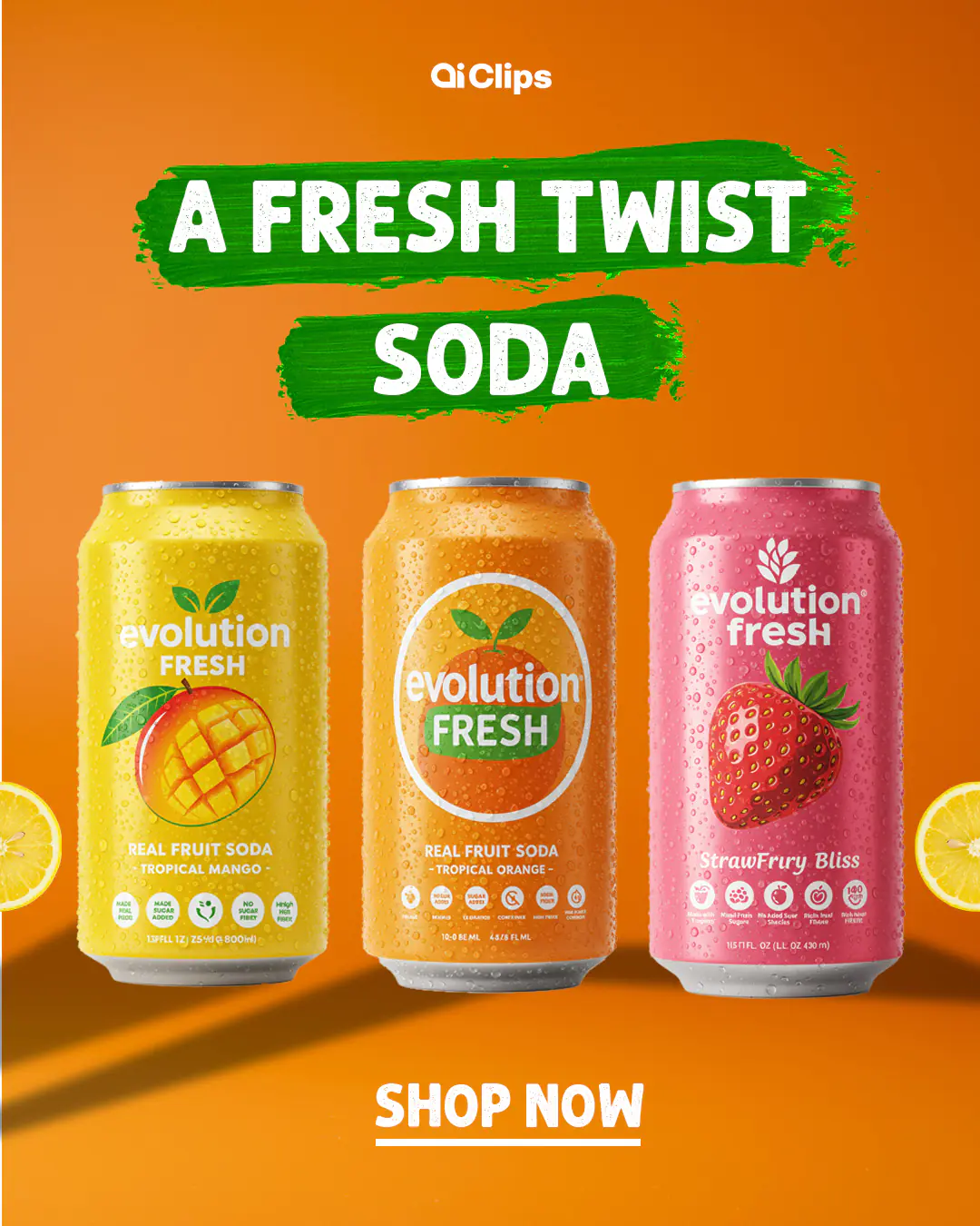 Enhanced Fresh Twist Soda Promotion Template