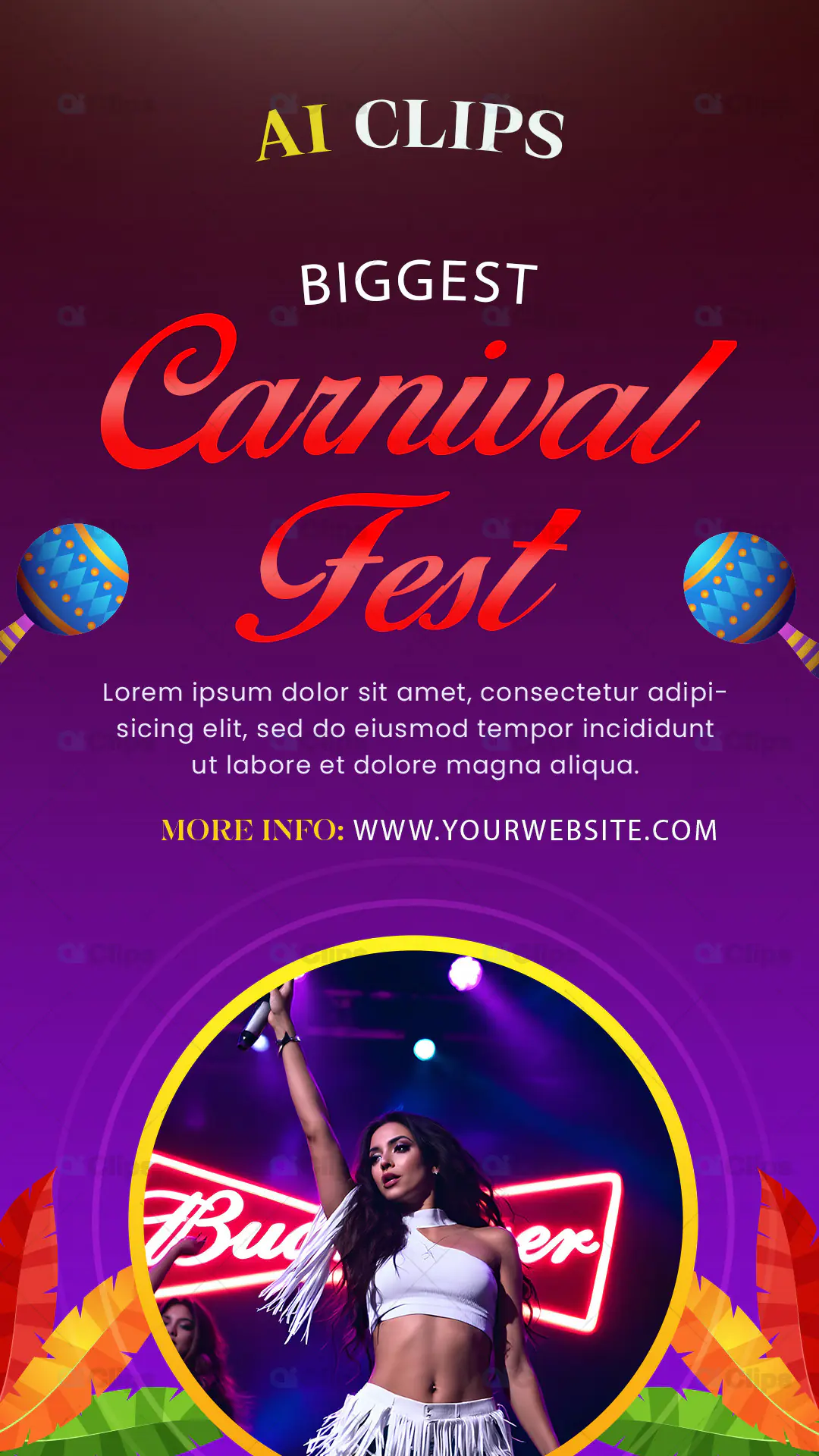 Biggest Carnival Fest Instagram Story PSD Template