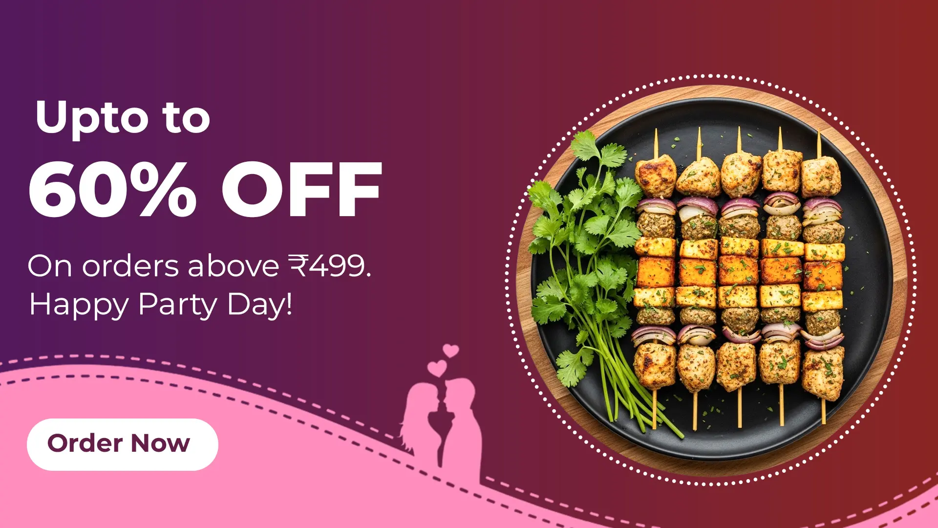 Restaurant Party Deal Promo Template