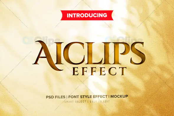 Elegant Gold  Effect PSD