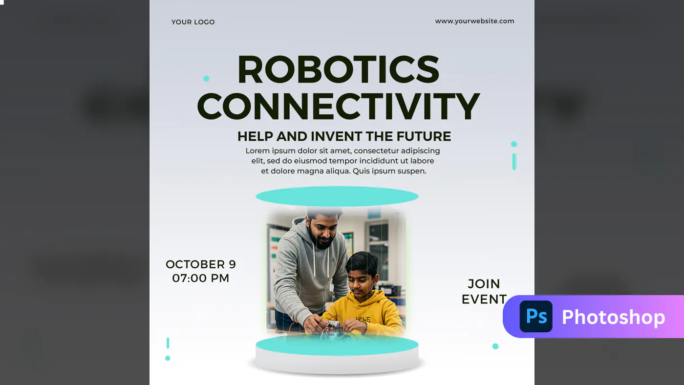 Futuristic Robotics Event Promo Template