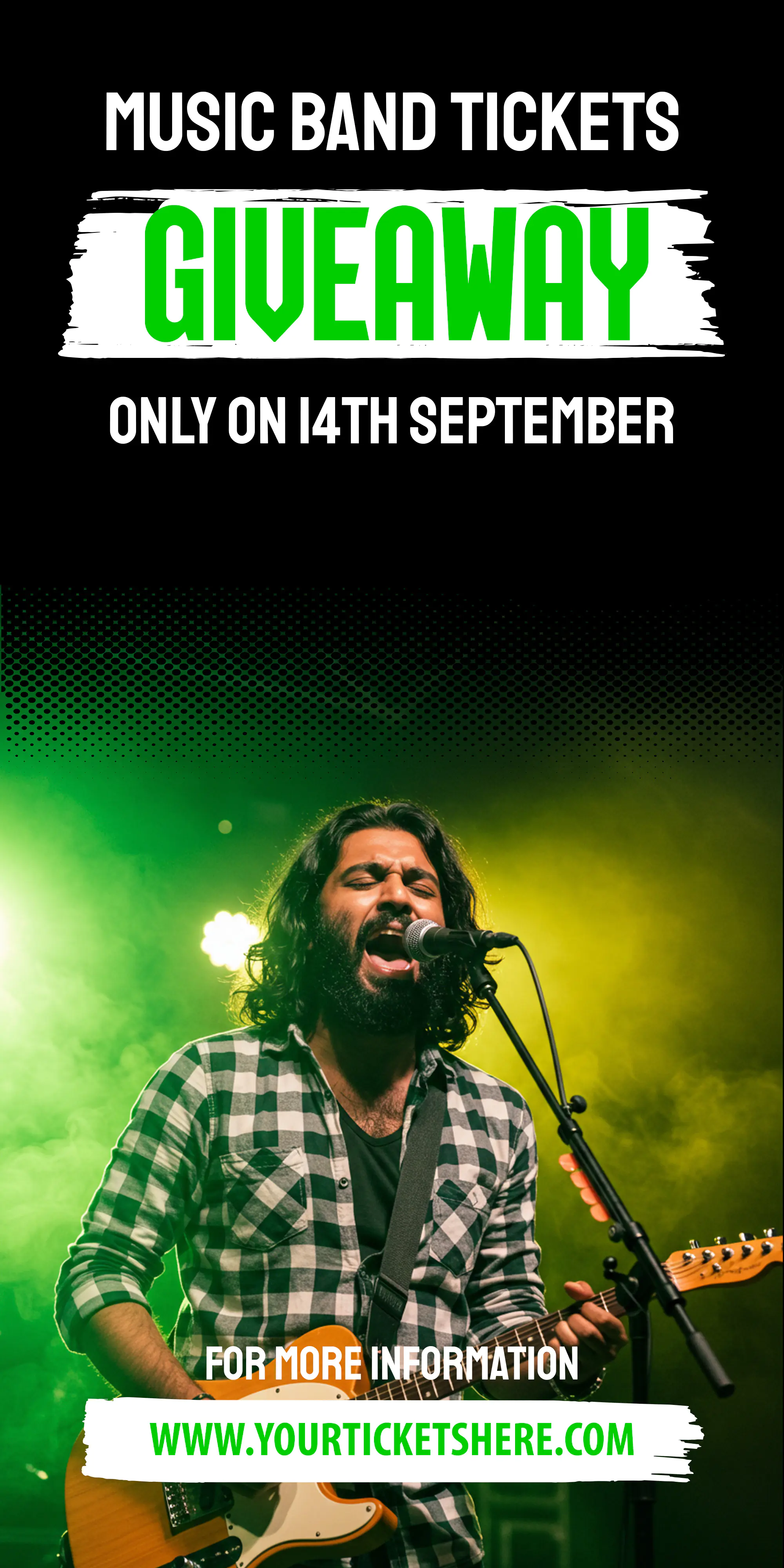 Concert Ticket Giveaway Promo Template