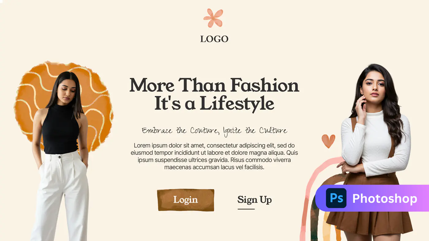 Elegant Fashion Lifestyle Landing Page