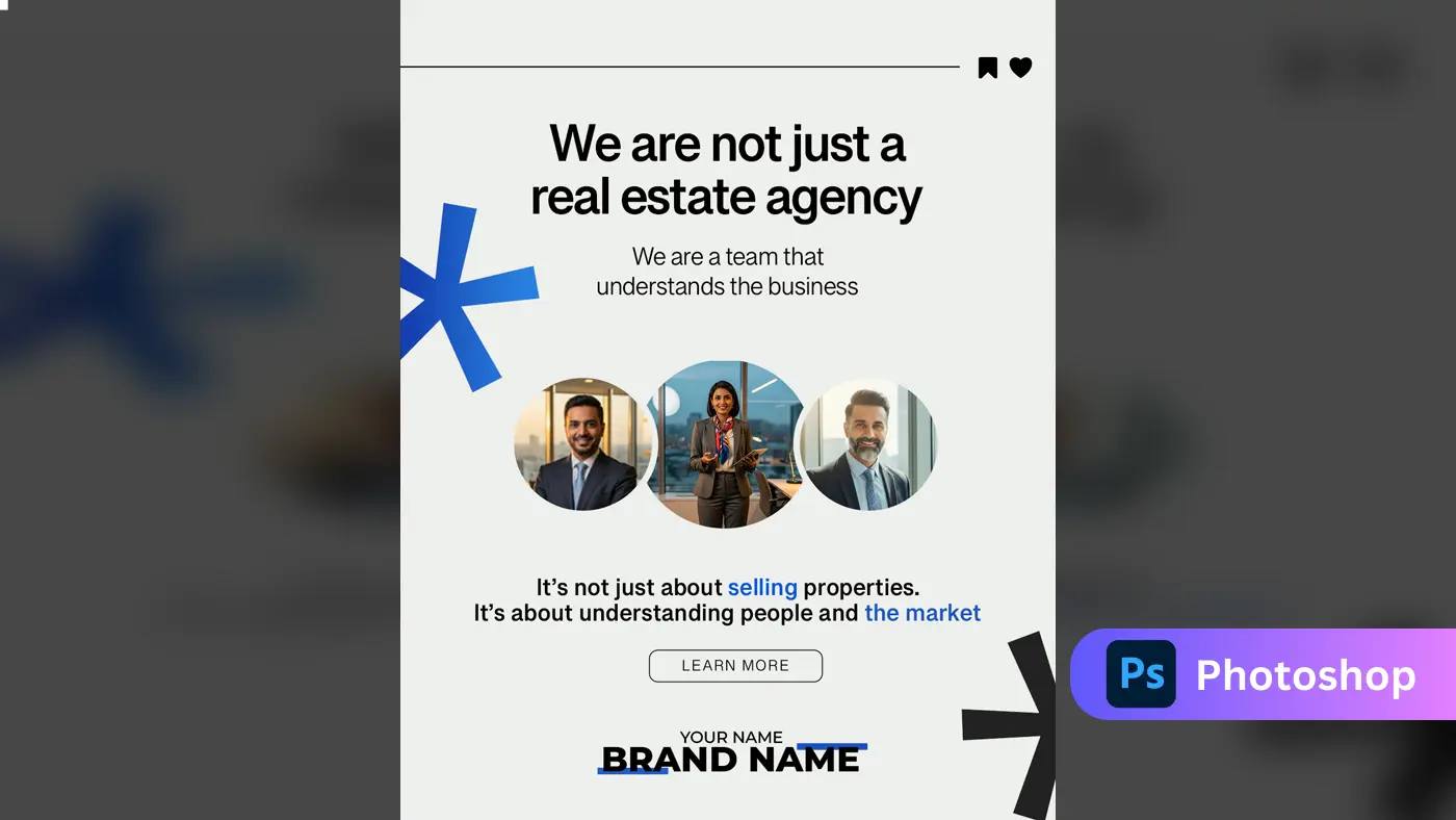 Corporate Real Estate Team Ad Template