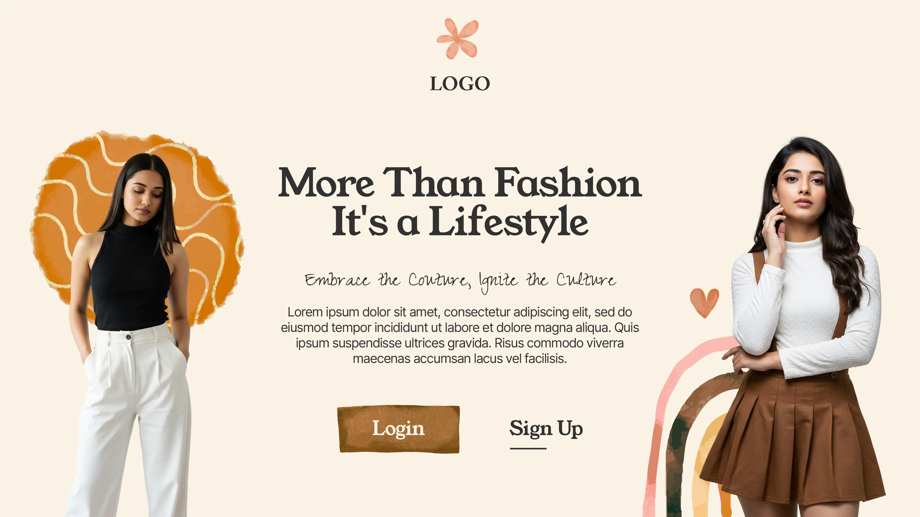Elegant Fashion Lifestyle Landing Page