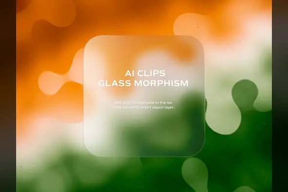 Tricolor Glass Morphism UI Design