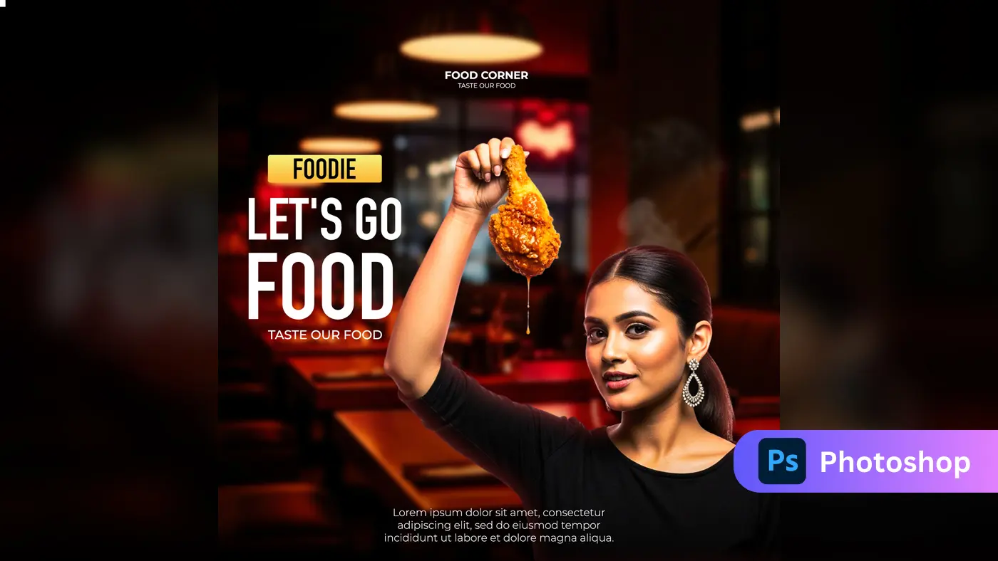 Fried Chicken Restaurant Social Media Template