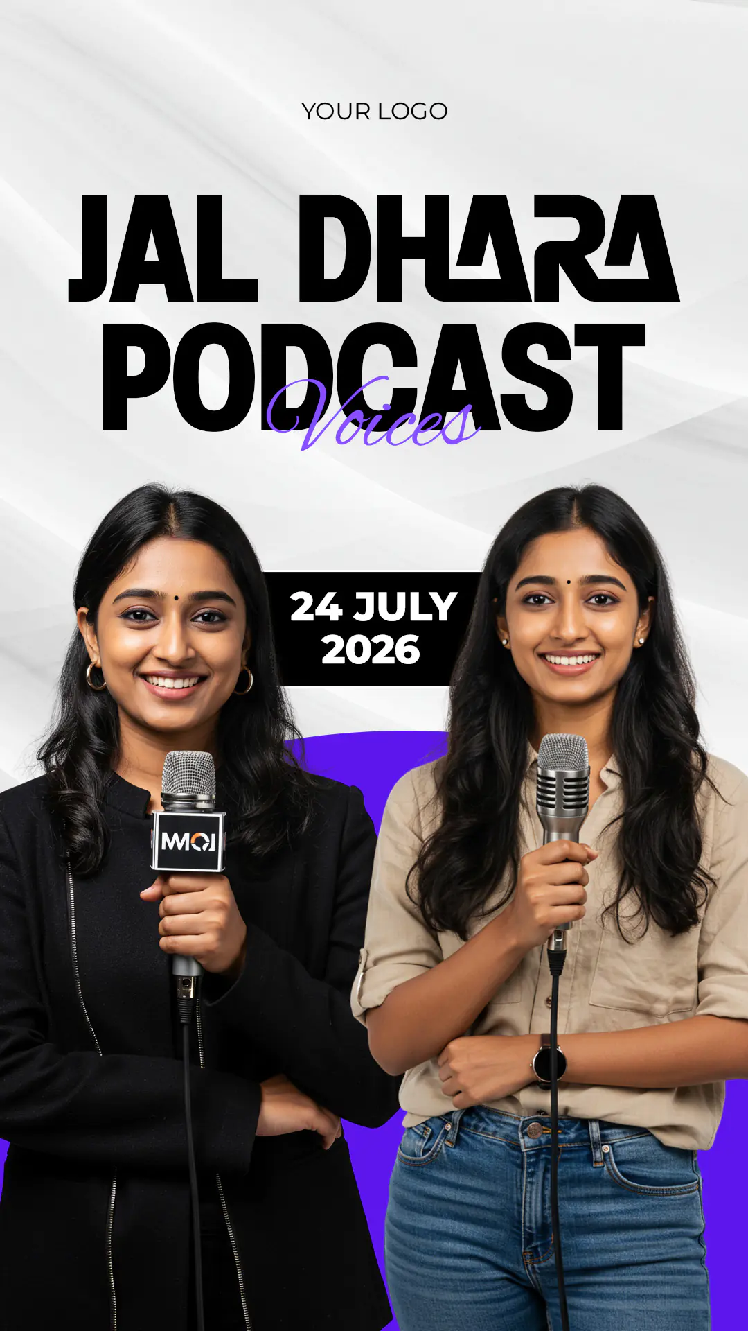 Stylish Podcast Promotional Template