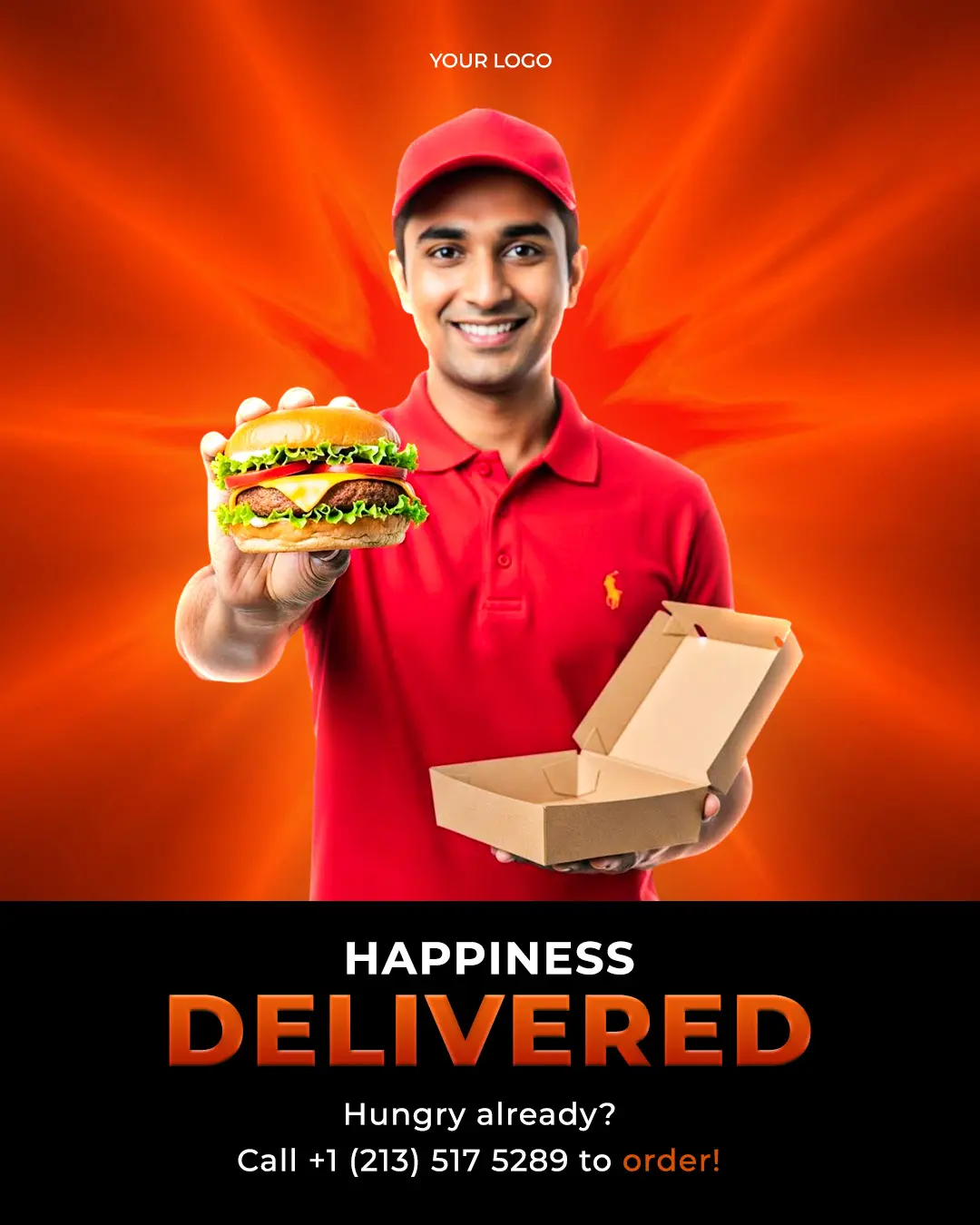 Food Delivery Advertisement Template