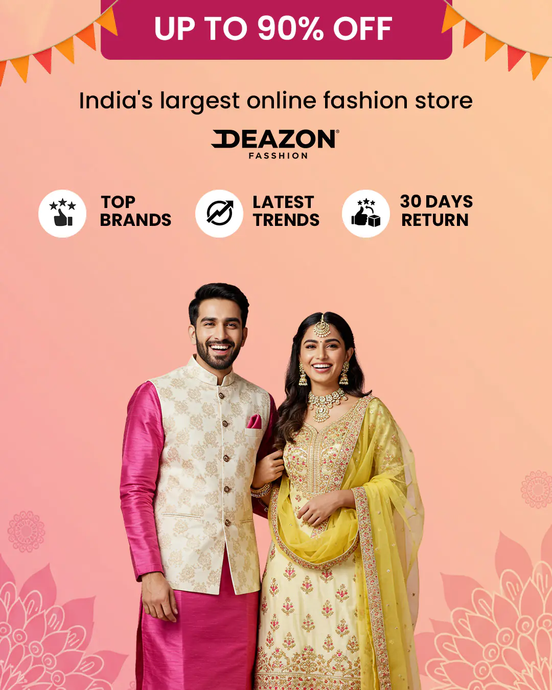 Deazon Fashion Sale Banner Mockup