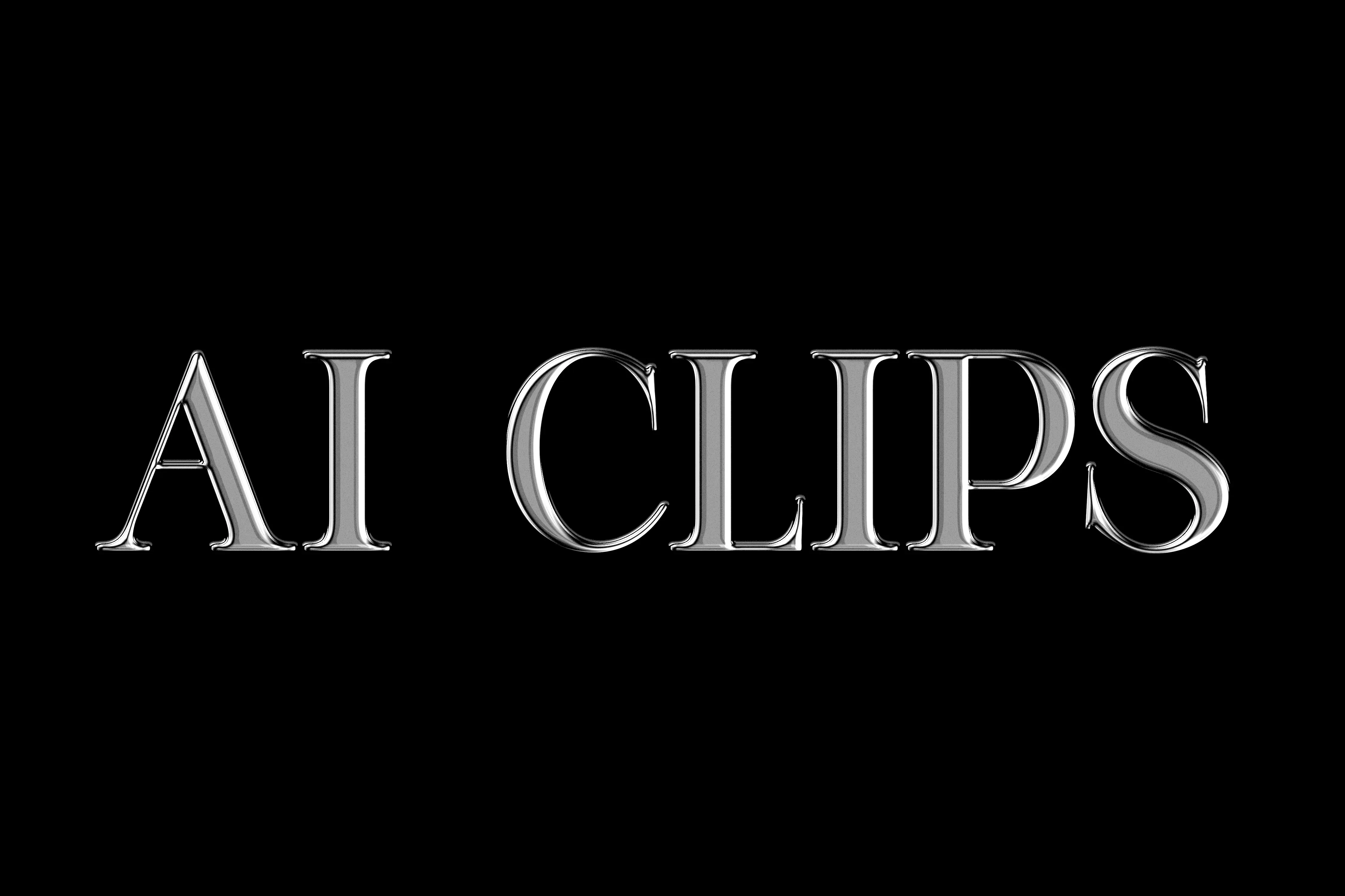 Elegant Chrome Text Effect  Metallic Silver Typography