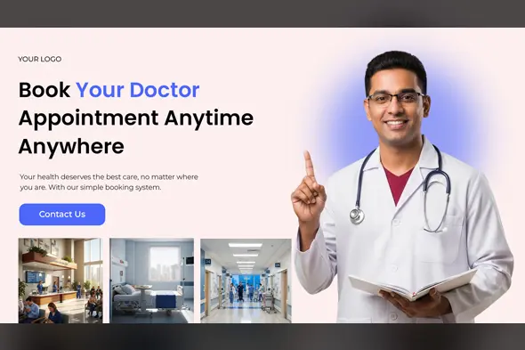 Medical Appointment Booking Web Banner
