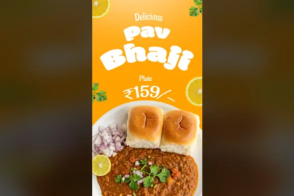 "Delicious Pav Bhaji Template