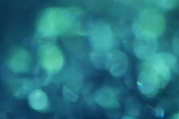 Cool Blue and Green Bokeh Lights Background for Relaxing Motion Graphics