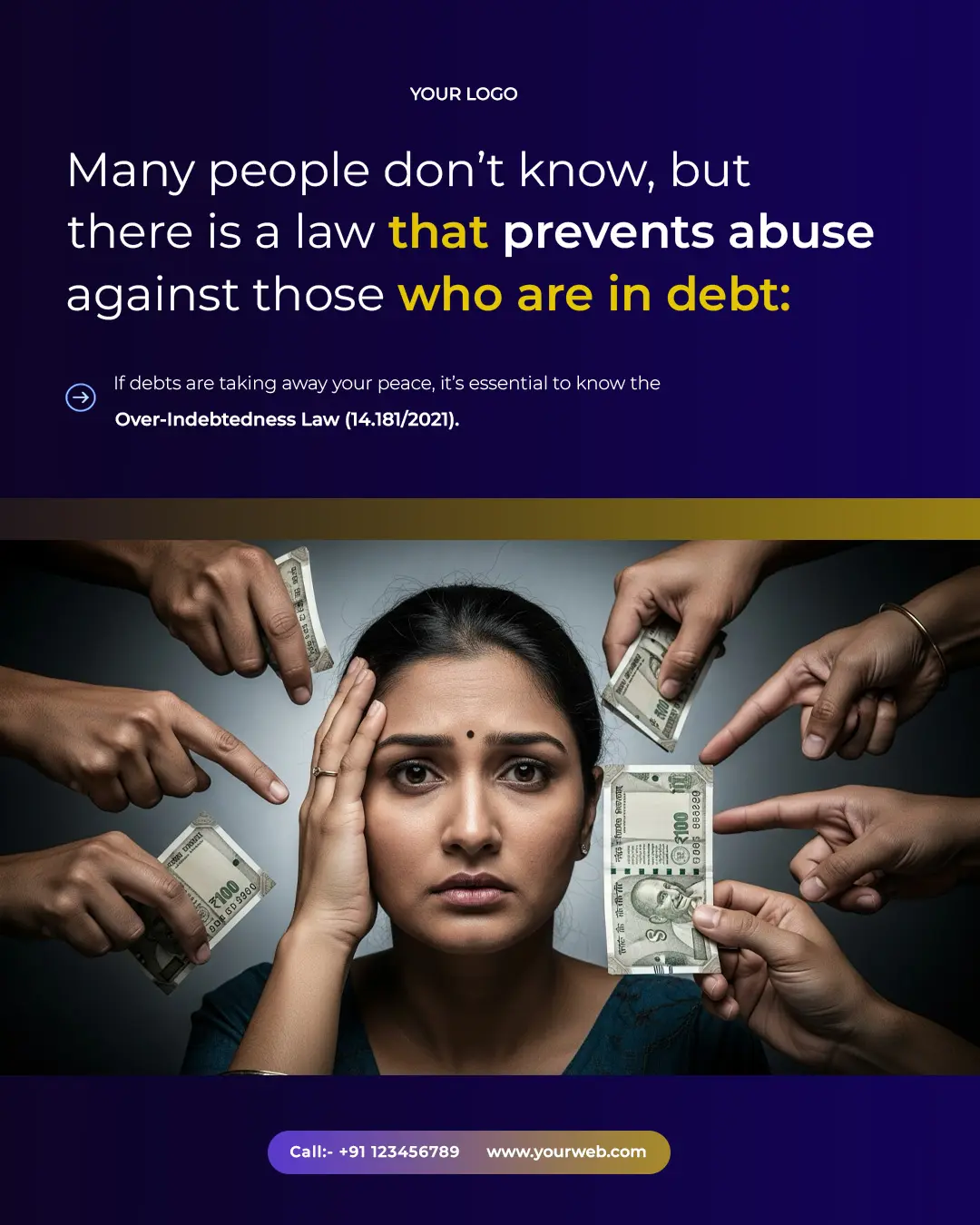 Debt Relief Legal Services Ad Design