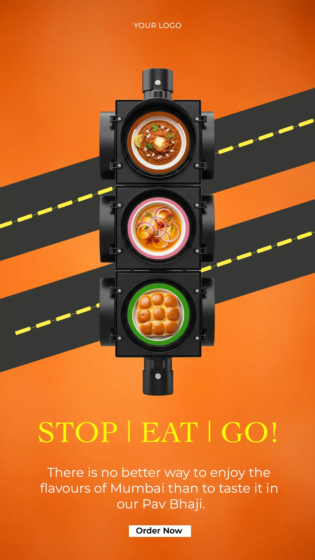 Mumbai Street Food Social Media Ad Template