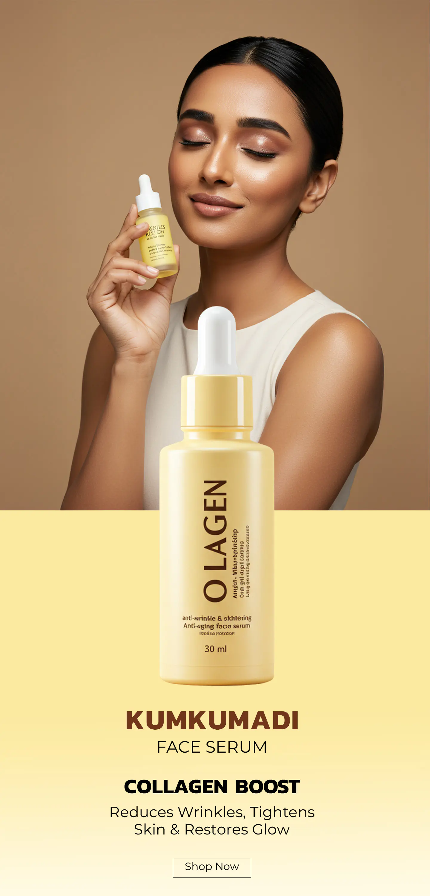 Kumkumadi Face Serum Product Mockup
