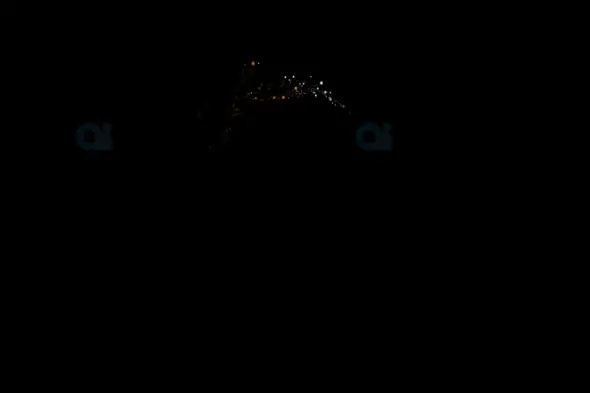Abstract Light Particle Burst Transition - Dark Background
