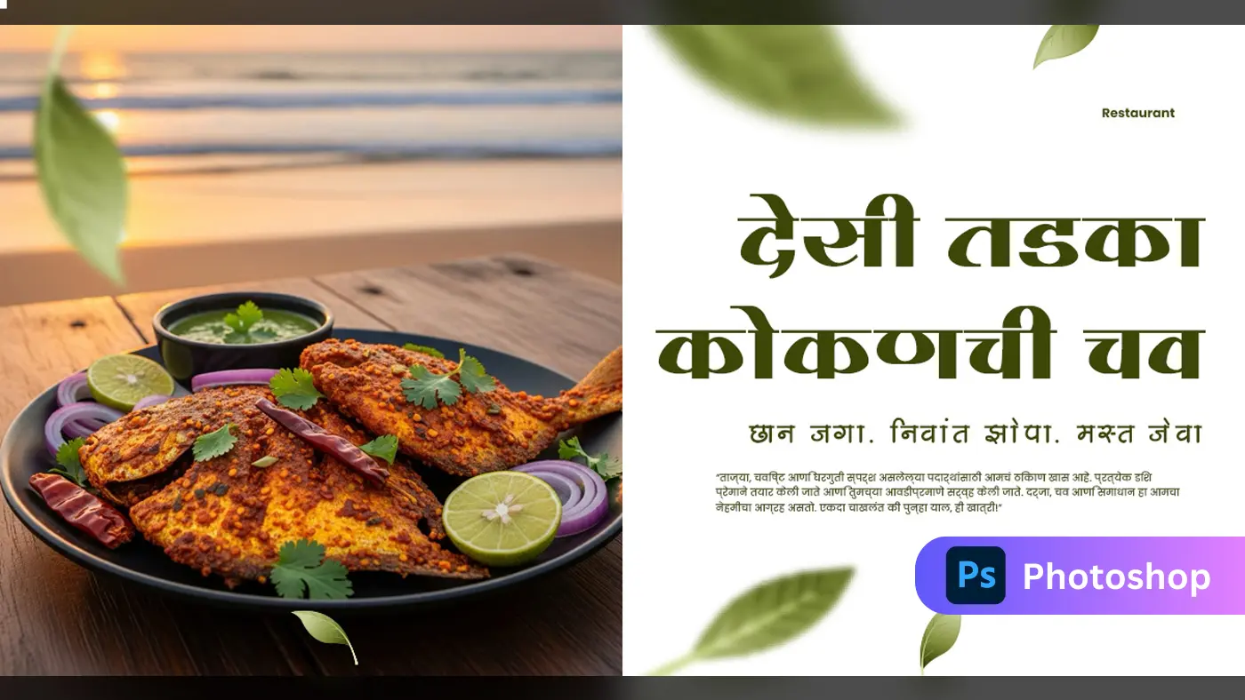 Marathi Fish Fry Restaurant Banner Template