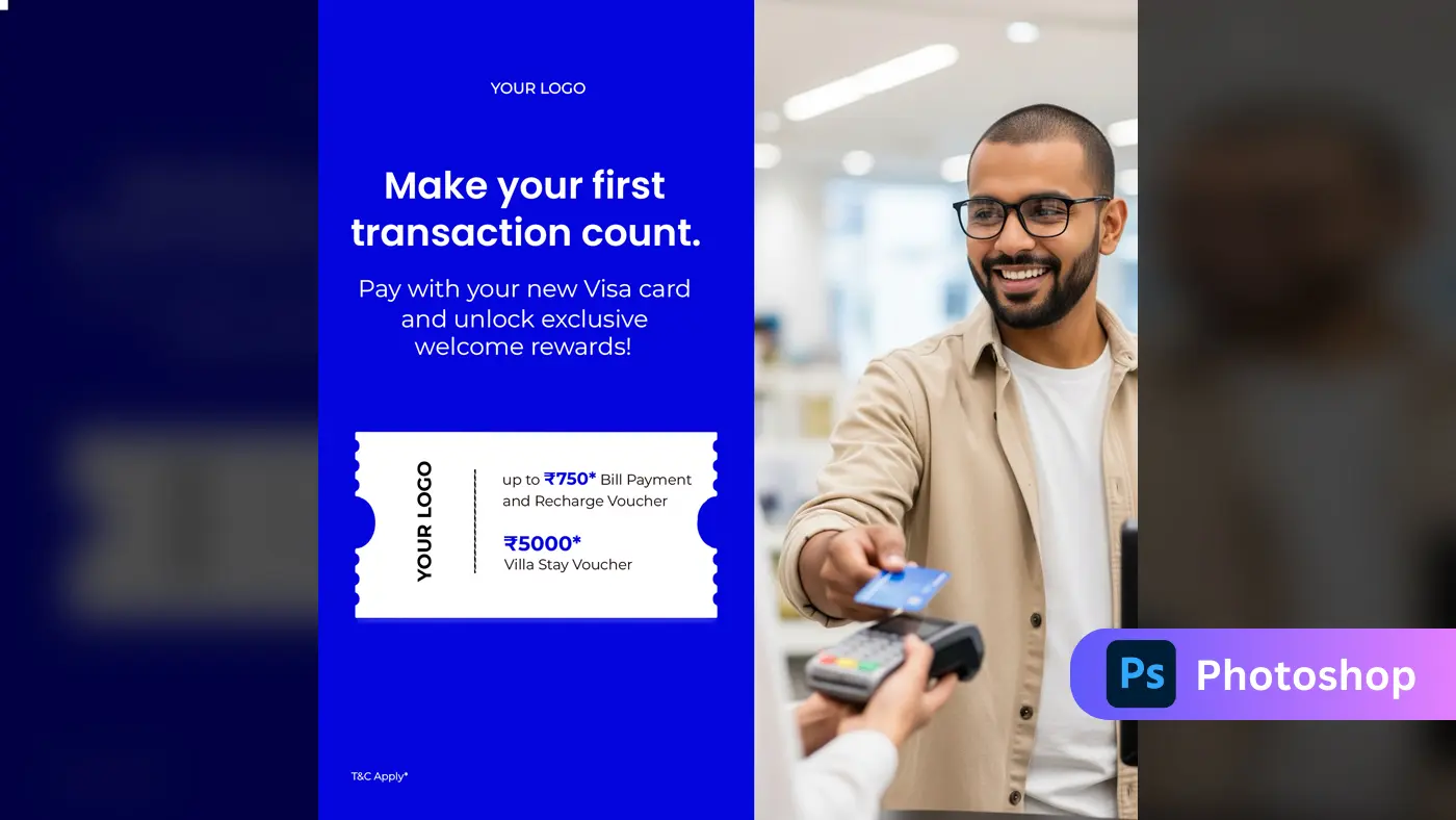 New Cardholder Promotional Ad Template