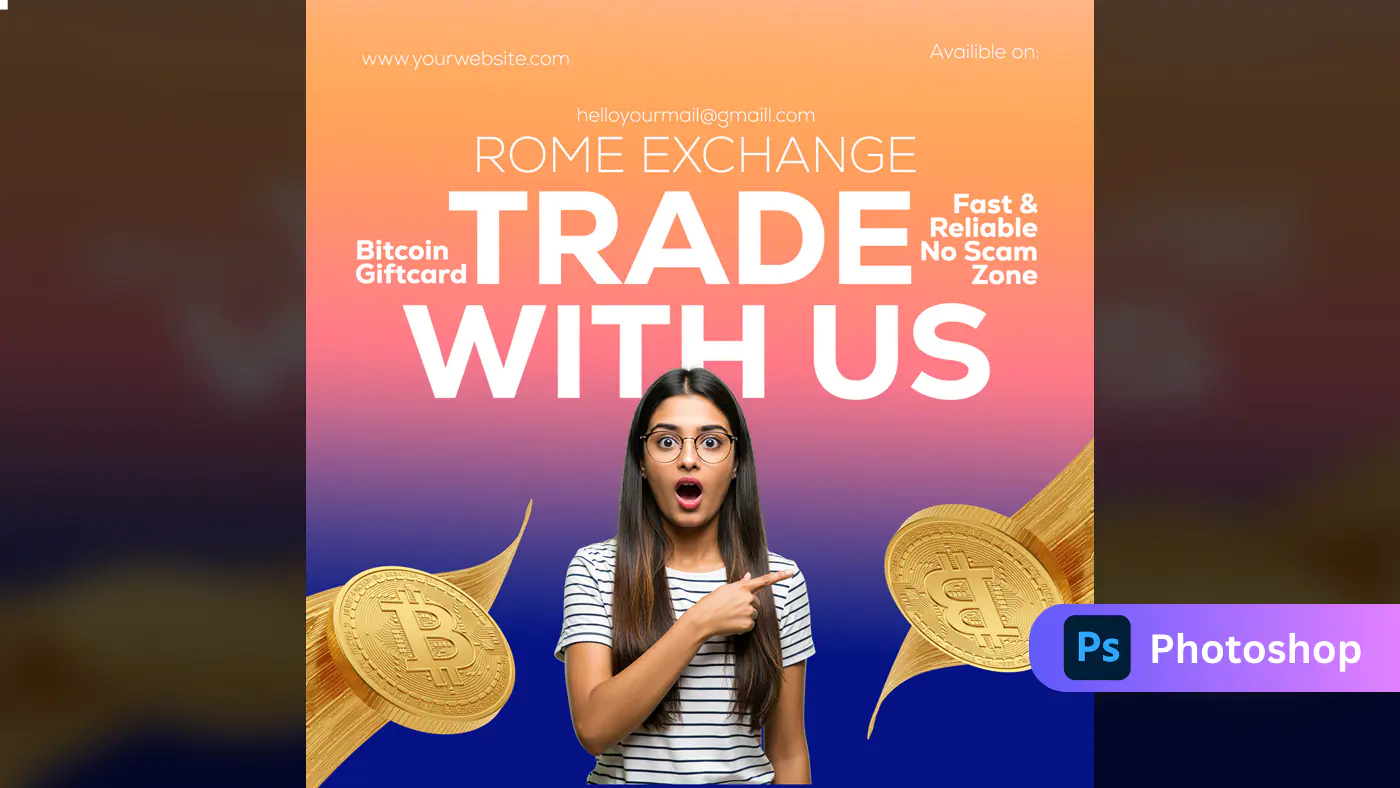 Bitcoin Exchange Social Media Template