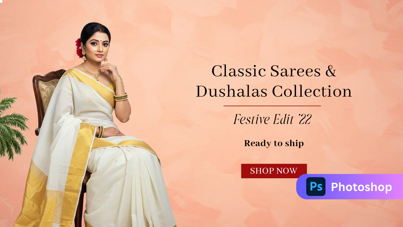 Elegant Saree Collection Banner