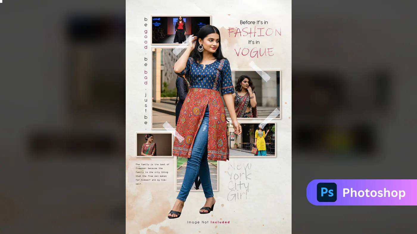 Indian Fashion Mood Board Template