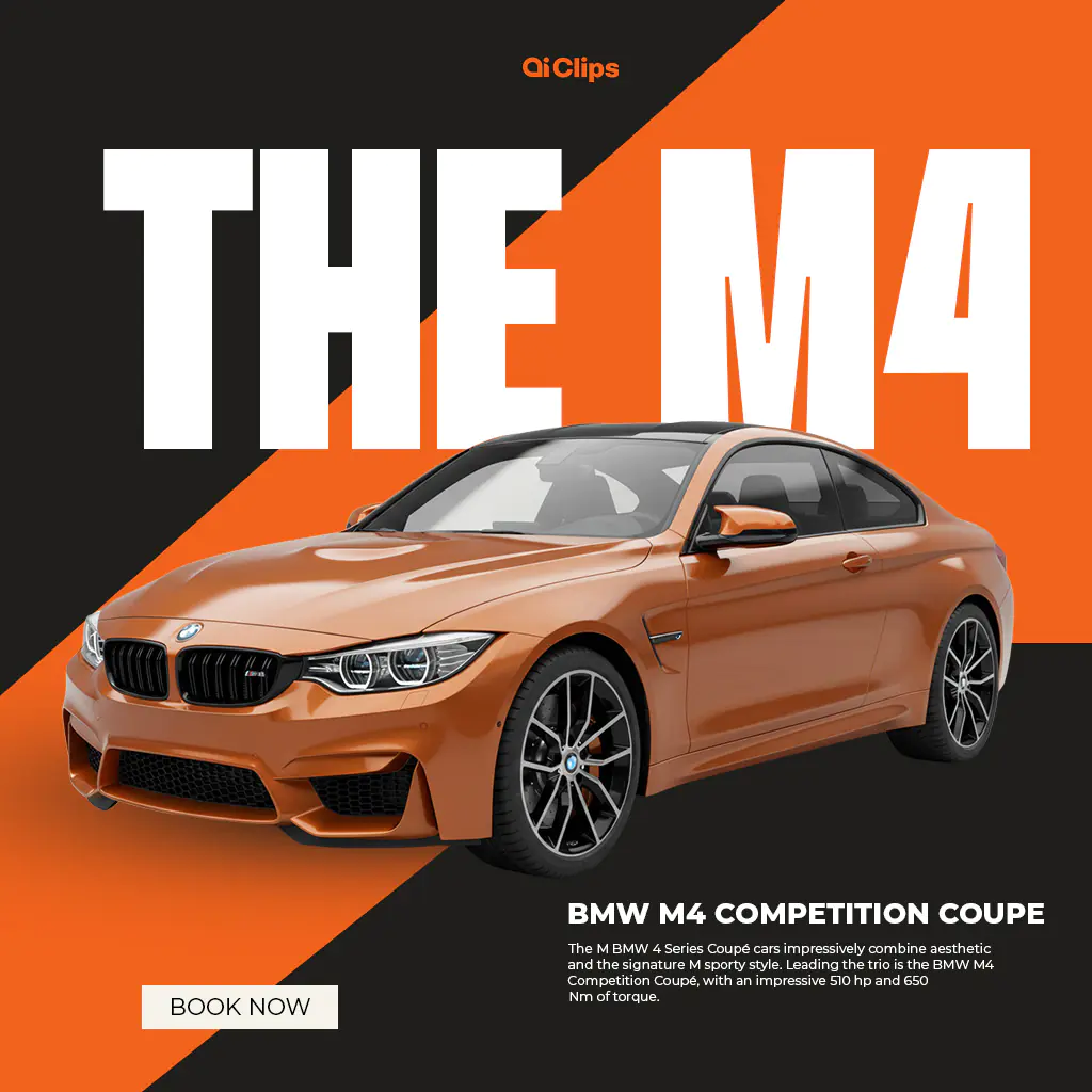 Striking BMW M4 Promotion Template