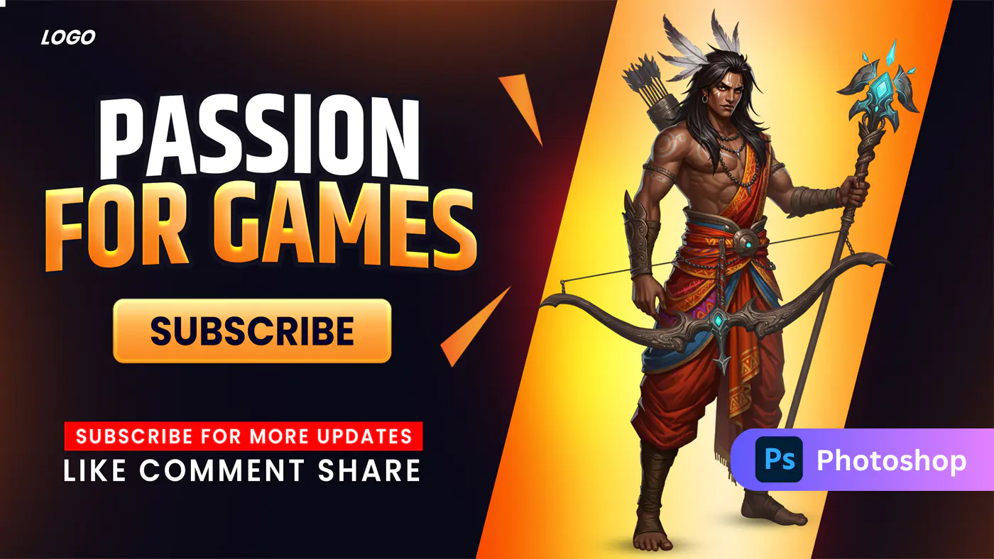 Gaming Channel Subscription Banner Template
