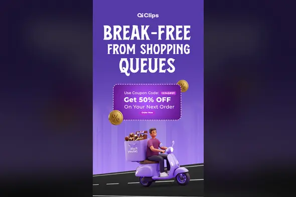 Dynamic Delivery Service Photoshop Template