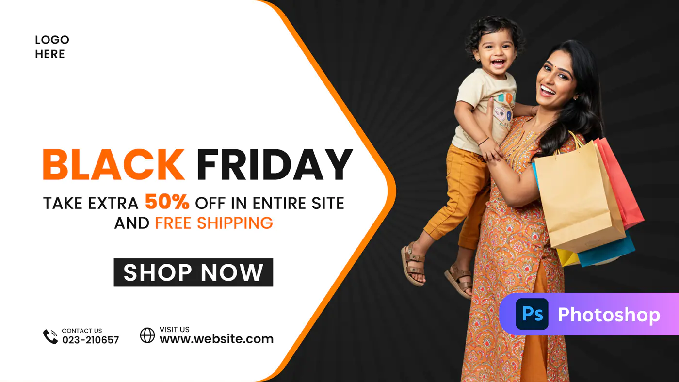 Black Friday Family Shopping Template