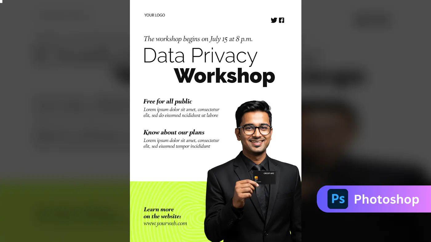 Data Privacy Workshop Flyer Template