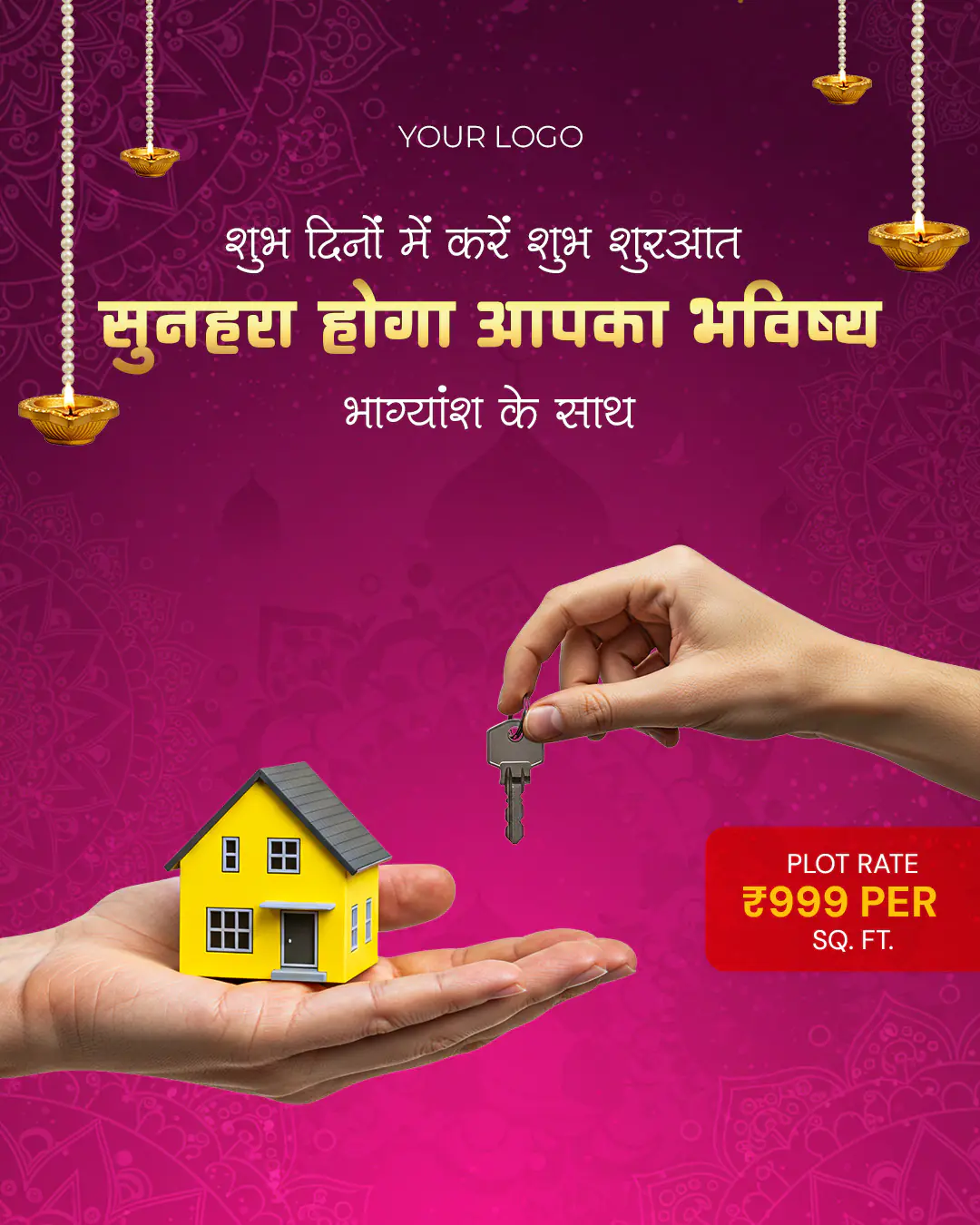Diwali Real Estate Promotion Template