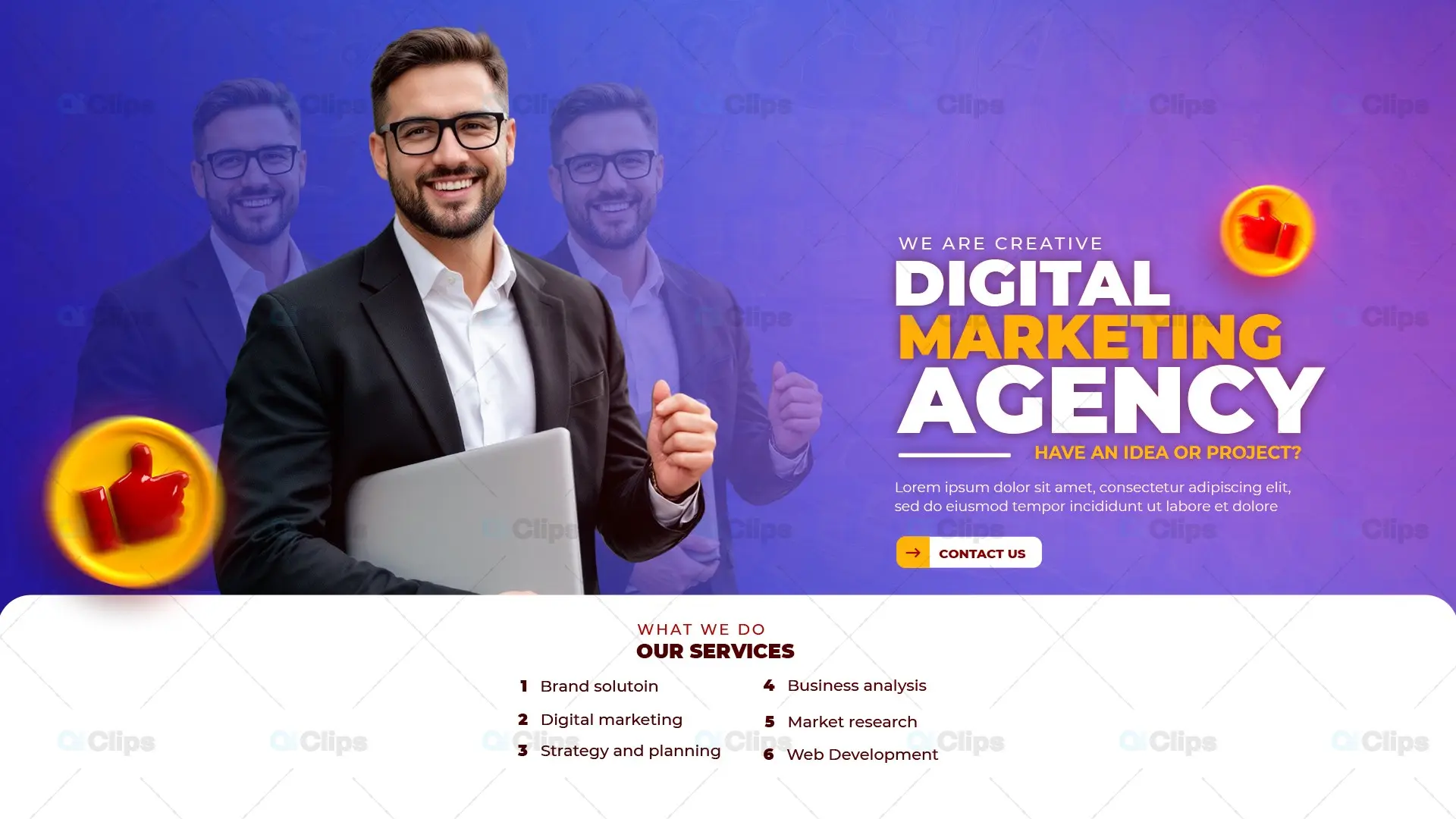 Digital Marketing Agency Ad  Poster