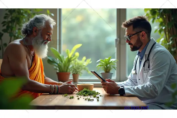 Holistic Consultation Between Sage and Modern Doctor