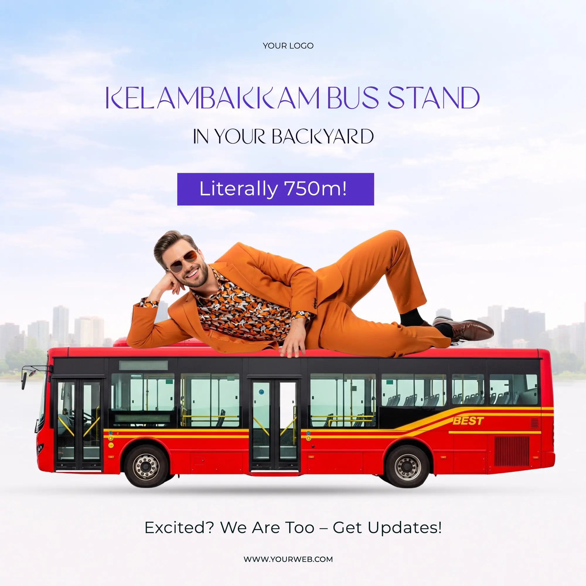 Real Estate Transit-Oriented Ad Template