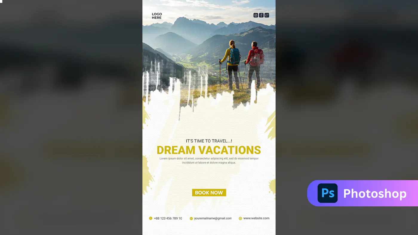 Adventure Travel Agency Flyer Template
