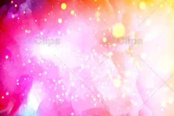 Vibrant Glowing Particles Overlay with Pink, Purple, and Yellow Gradient