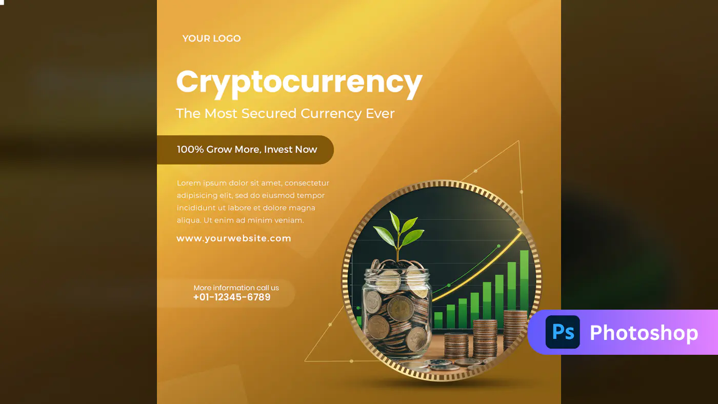 Cryptocurrency Investment Promotional Template