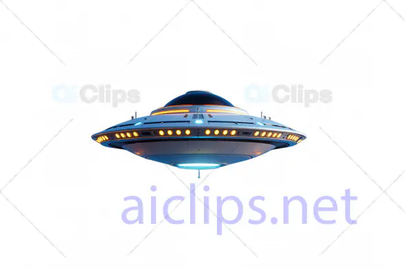 Futuristic UFO Spaceship 3D Model