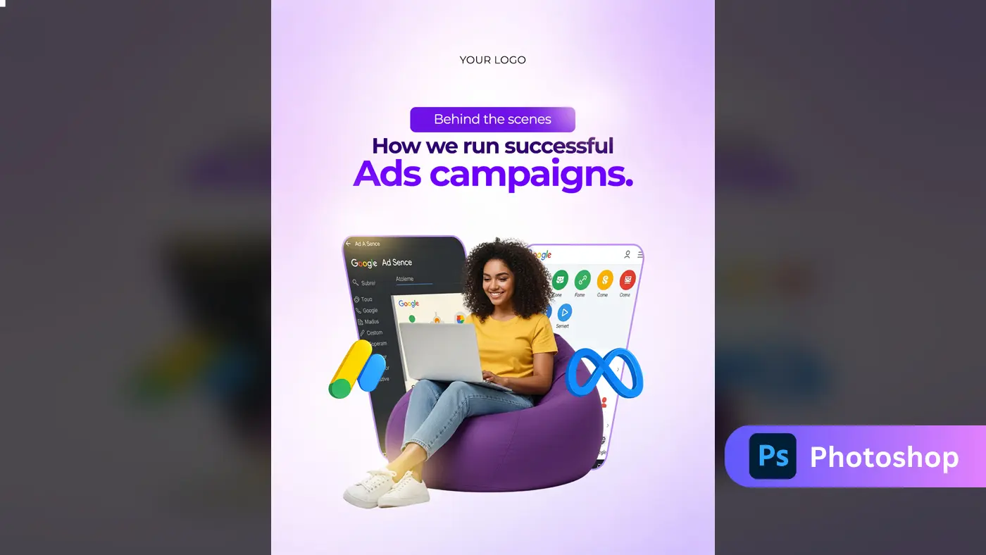 Digital Ad Campaign Showcase Template